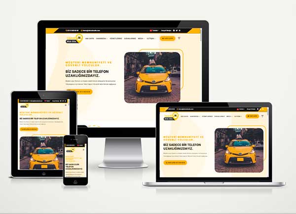 Taksi ve Servis Web Site Paketi Transport