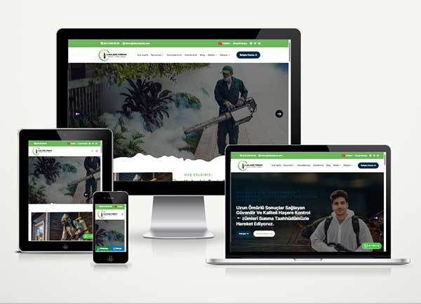 Haşere Böcek İlaçlama Firması Web Site Paketi