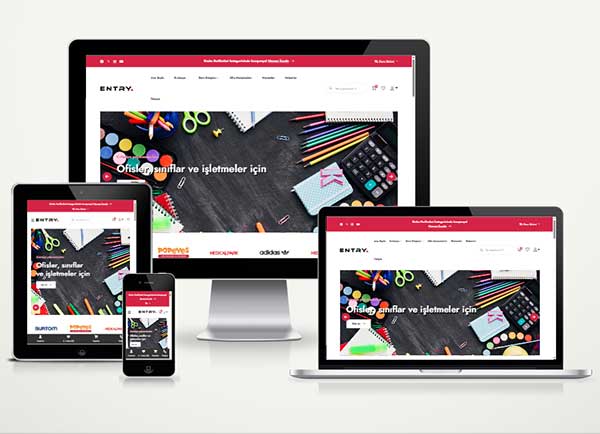 Kırtasiye Ürünleri Satış E-Ticaret Paketi Ent