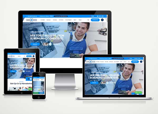 Teknik Servis Tamir Web Sitesi Paketi Quick