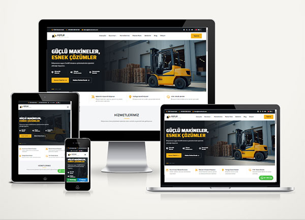 Forklif ve İş Makinası Kiralama Satış Web Pak